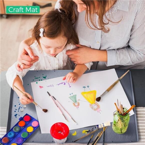 TRZZ Silicone Waterproof Under Sink Mat 34" x 22", Drip Tray and Cabinet Liner - Picture 6 of 7